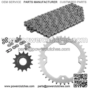 O-Ring Drive Chain & Sprockets Kit for Yamaha Raptor 700 YFM700R 2006-2016 (For: Yamaha Raptor 700)