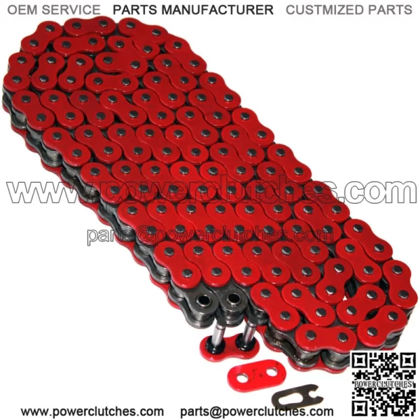 O-Ring Drive Chain for Yamaha Blaster 200 YFS200 1997-2006 Red (For: Yamaha YFS200)