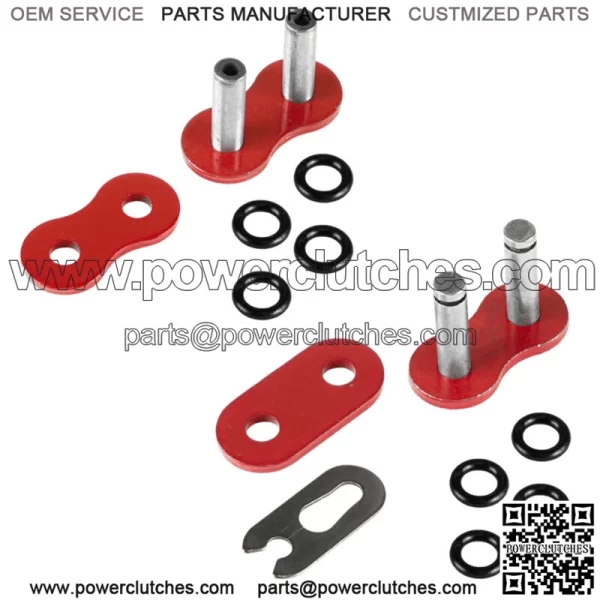 O-Ring Drive Chain for Yamaha Blaster 200 YFS200 1997-2006 Red (For: Yamaha YFS200) - Image 4