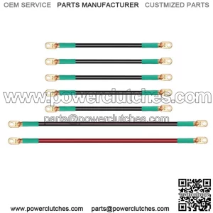 Golf Cart Battery Cables for 1994-up EZGO TXT 36V 48V, 14" Long-5pc, 25" Long-2