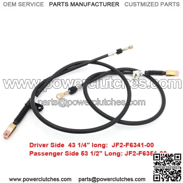 2pcs Rear Brake Cables Set Gas Electric for Yamaha Golf Cart G8 G14 G16 G19 G20