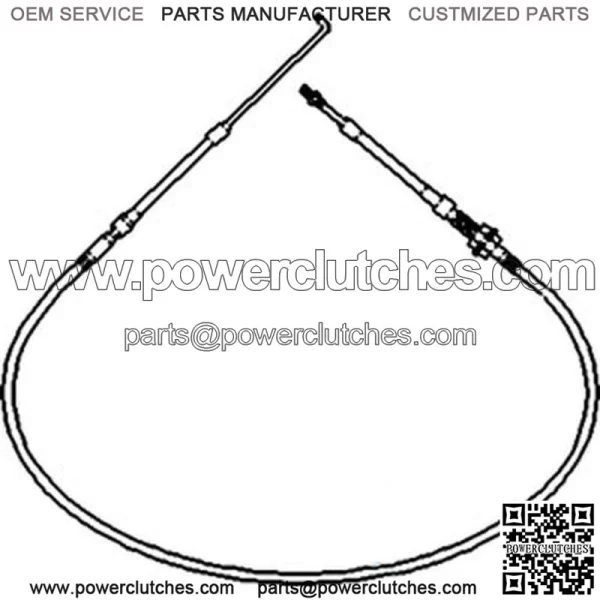 1251797C2 Throttle Cable 72.5" Fits Case Fits IH Fits FARMALL 986 1086 1 Tractor - Image 2