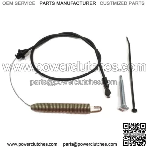 Clutch cable for deck engagement with bolt and clamp fits Husqvarna 532169676,