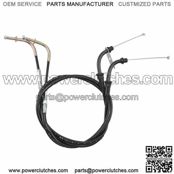 2pcs Motorcycle Throttle Cable For Kawasaki VULCAN 900 VN900 CLASSIC/LT 06-2017 (For: Kawasaki)