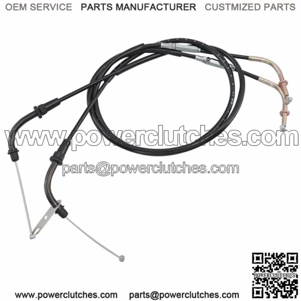 2pcs Motorcycle Throttle Cable For Kawasaki VULCAN 900 VN900 CLASSIC/LT 06-2017 (For: Kawasaki) - Image 2