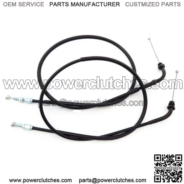 Throttle Cable Kit - Push Pull - Honda CB350F CB500 FT500 CB550 CB750 - Early (For: Honda)