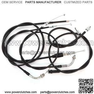 Complete Cable Kit - Honda CB360T/G CJ360T - Clutch, Speedo, Tach, Throttle A & B (For: Honda)