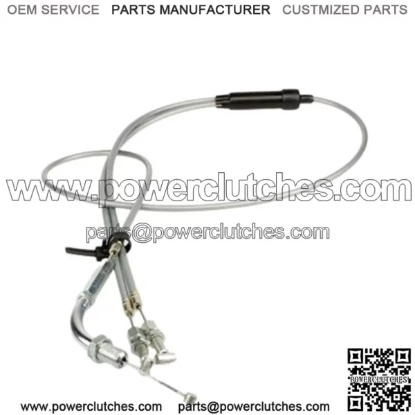 Throttle Cable Kit (Gray) Honda CB450 1965-1966 #17910-283-000 / 17910-292-305 (For: Honda)