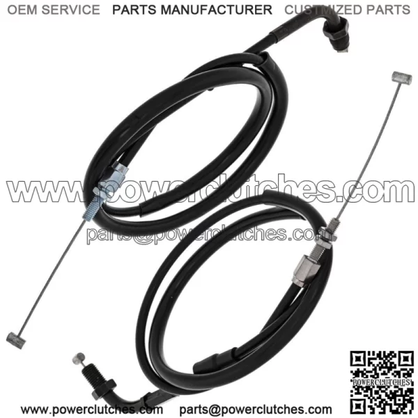 Throttle Cable Kit Push Pull Honda CB650SC 17910-MB0-950 17920-MB0-405 (for: Honda) - Image 2