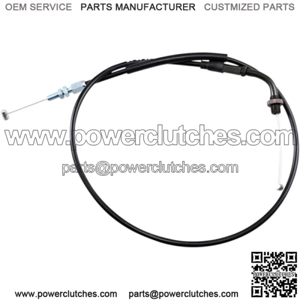 Black Vinyl Throttle Cable (02-0285) (For: Honda)