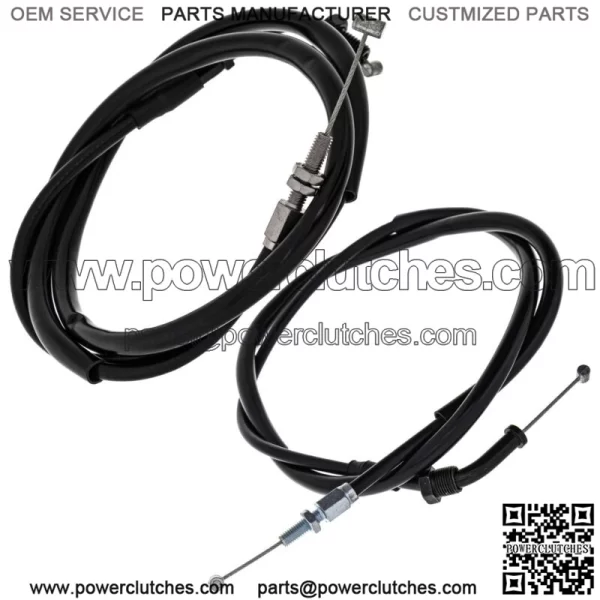 Honda CB450SC Push Pull Throttle Cable Kit 17910-447 17920-MC9-760 (for: Honda) - Image 2