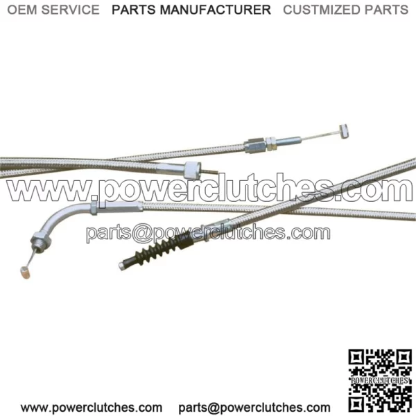 Armor Coat Stainless Steel Braided Cable 62-0302 (For: Honda)