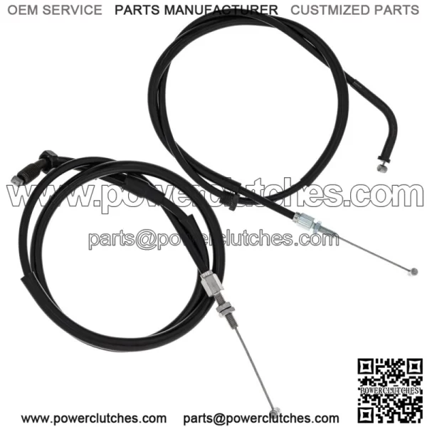 Throttle Cable Kit Push Pull Honda CB550 CB750 17910-300-040 17920-MC8-405 (for: Honda)