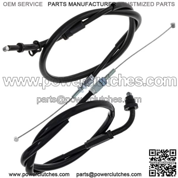 Throttle Cable Kit Push Pull For Suzuki GSXR600 GSXR750 58300-33E00 (For: Suzuki) - Image 2