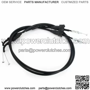 For Suzuki RMZ450 Pull & Push Throttle Cables Stainless Steel + PVC RM-Z450 08-17 (For: Suzuki)