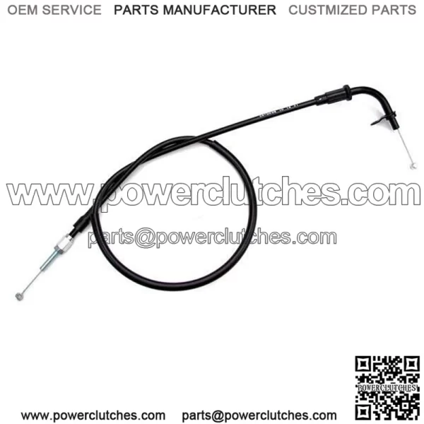 Black Vinyl Throttle Cable for Suzuki GSXR 1100 1986-1988 (For: Suzuki)