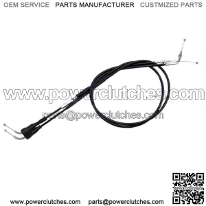 Black Vinyl Throttle Cable Kit For Suzuki CW 2000-2017 (For: Suzuki)
