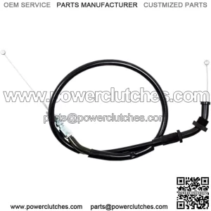 Black Vinyl Throttle Cable 04-0231 (For: Suzuki)
