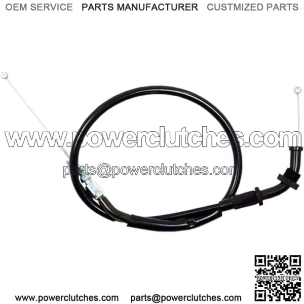 Black Vinyl Throttle Cable 04-0231 (For: Suzuki)