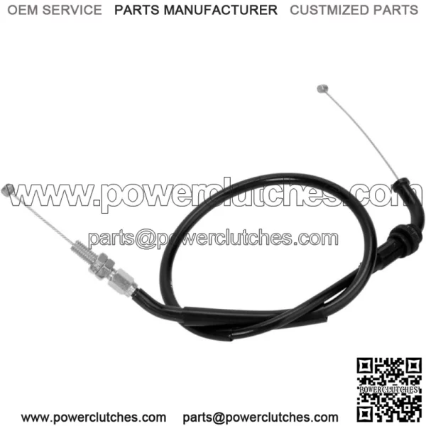 Black Vinyl Throttle Cable 04-0231 (For: Suzuki) - Image 2