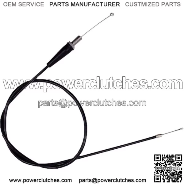 02-0036 Black Vinyl Throttle Cable (For: Suzuki)