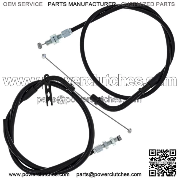 Throttle Cable Kit Push Pull Suzuki GSXR1000 58300-41G10 58300-41G00 (for: Suzuki)