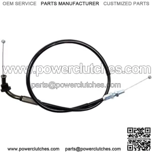 Black Vinyl Throttle Cable 04-0219 (For: Suzuki)