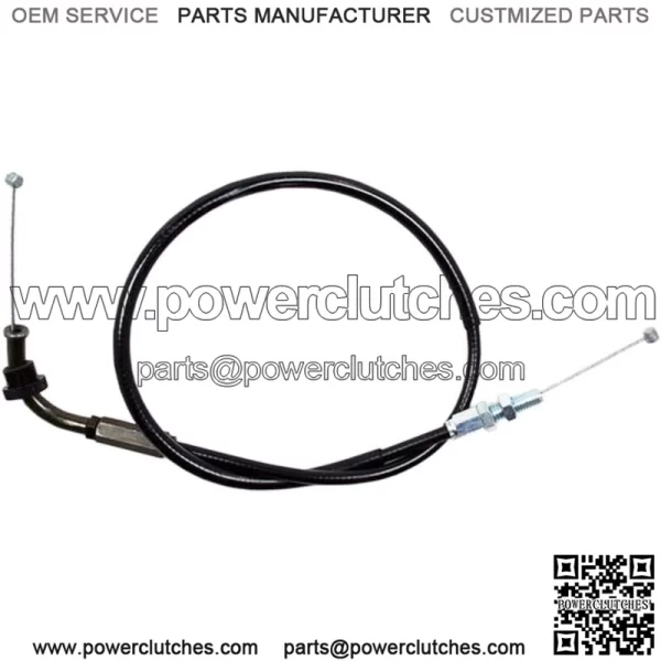 Black Vinyl Throttle Cable 04-0219 (For: Suzuki)