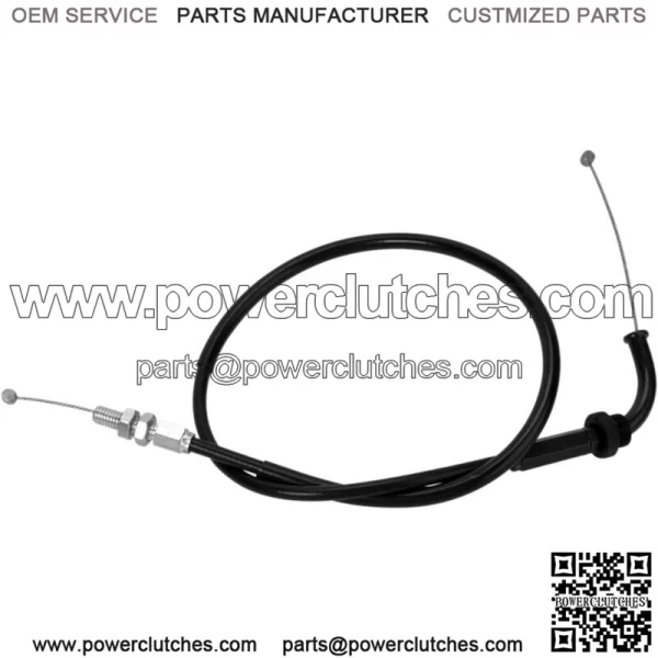 Black Vinyl Throttle Cable 04-0219 (For: Suzuki) - Image 2
