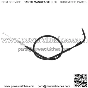 Black Vinyl Throttle Cable-Pull-SUZUKI _04-0204 (For: Suzuki)