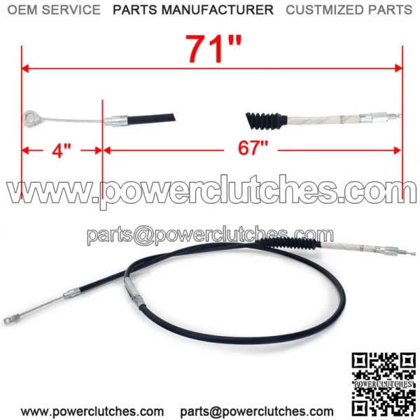71" Clutch Cable PVC for Harley Softail Heritage Road King Glide Dyna Street Bob