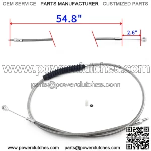 Braided Clutch Cable for Sportster 1200 XL1200C XL1200N XL1200R XL1200T XL1200X