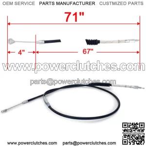 71" Clutch Cable Road King Glide FLHR Dyna Street Bob Softail Heritage FLST FXST