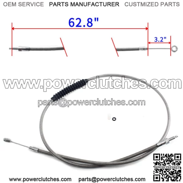Braided Clutch Cable 38667-07 for Harley Touring Electra Road King Street Glide