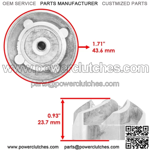 59256-1069 Water Pump Impeller For Kawasaki Brute Force 750 KVF750 4x4 2005-2023 - Image 2