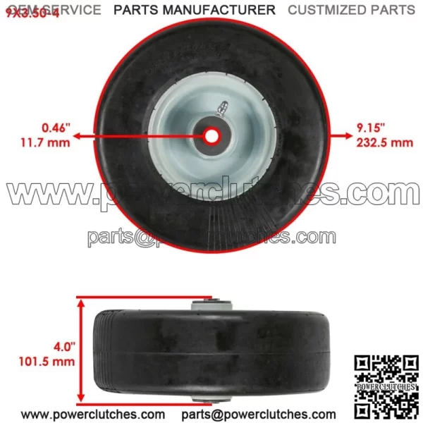 Zero-Flat Wheel for John Deere 4310 4410 4510 4610 2210 4010 4110 4115 4210 - Image 2