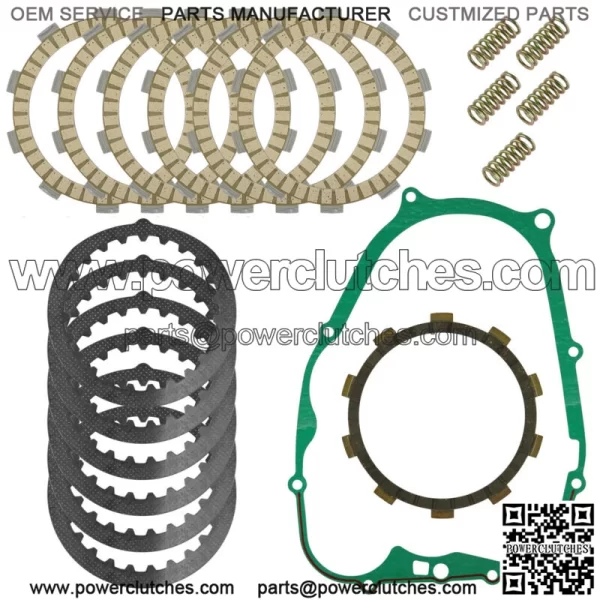 For Yamaha Blaster 200 YFS200 1988-2006 Clutch Friction Steel Plates Spring Kit (For: Yamaha YFS200)