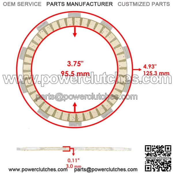 For Yamaha Blaster 200 YFS200 1988-2006 Clutch Friction Steel Plates Spring Kit (For: Yamaha YFS200) - Image 2