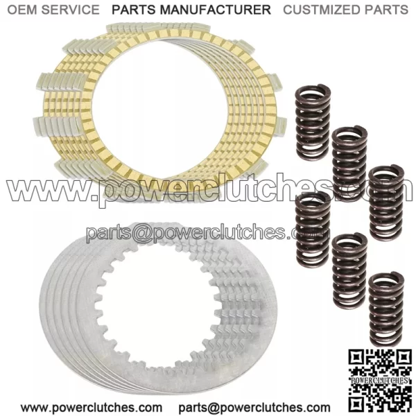 Clutch Friction Steel Plates And Springs Kit for Yamaha DT250 Dt400 Rd400 Ty250