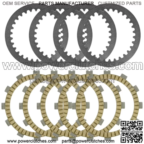 Clutch Friction Steel Plates for Suzuki RM80 RM80S 1986-2001 / RM85 2002 - 2021