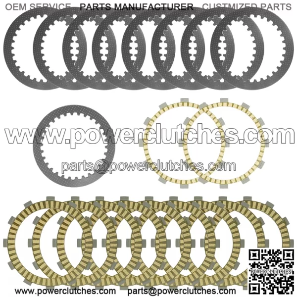 Clutch Friction Steel Plates Kit for Yamaha YXZ1000R EPS SS SE YXZ10YE 2017-2022