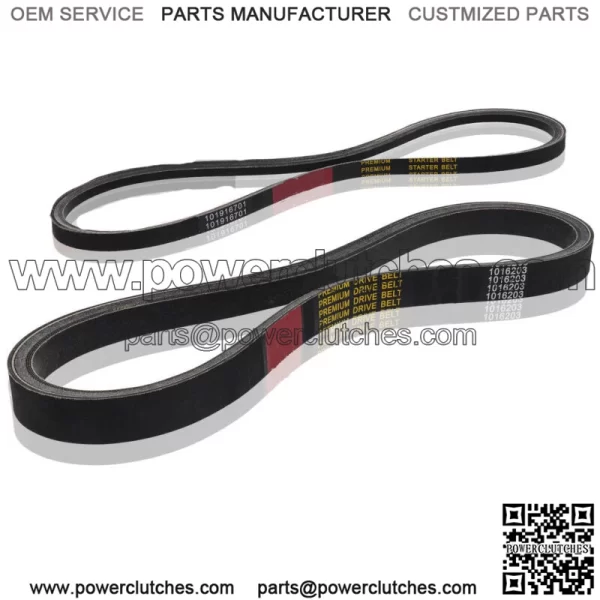 Club Car Clutch Drive & Starter Generator Belts 1997-Up DS & 2004-Up Precedent