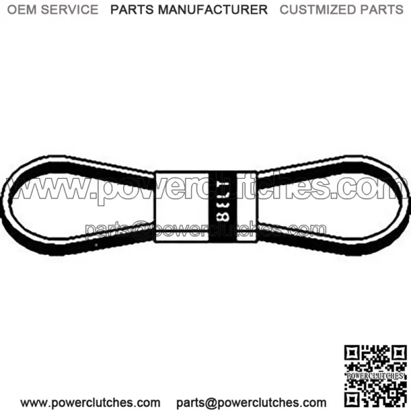 3L340 INDUSTRIAL LAWN MOWER V-BELT 3/8" X 34"