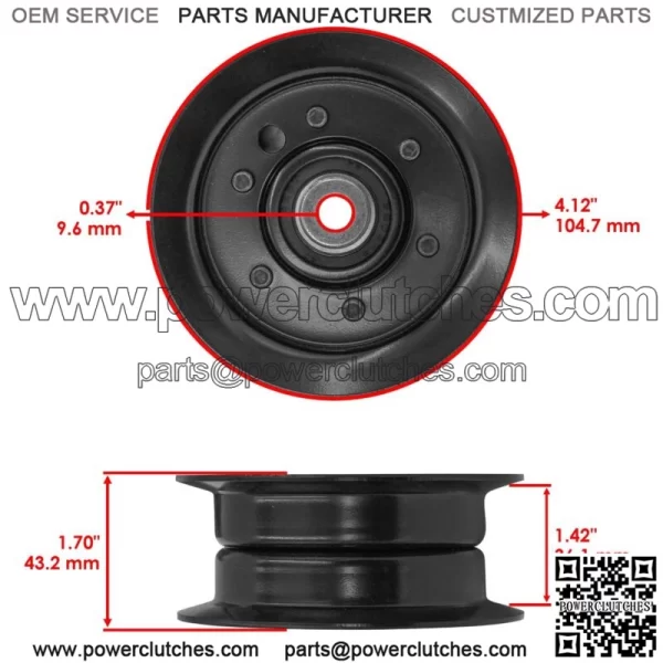 Deck Pulley for Toro 79105 79106 79107 79109 79110 132-4717 88-5630 44" - Image 2