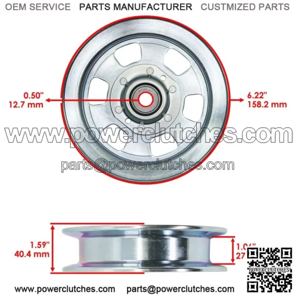5104716YP 5102678YP Deck Pulley for Ferris IS 700Z ISX 2200 800 SRS Z2 60" - Image 2