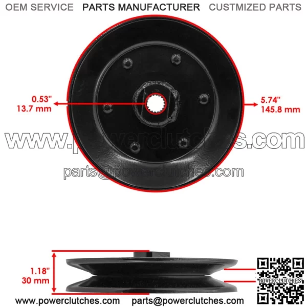 AM126129 Transmission Drive Pulley for John Deere G100 LX172 1842 S2048 - Image 2