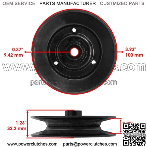 1-303516 1303516 Deck Pulley for Exmark EXS-20 FMD52 FMD603 FMD604 TR23 - Image 2