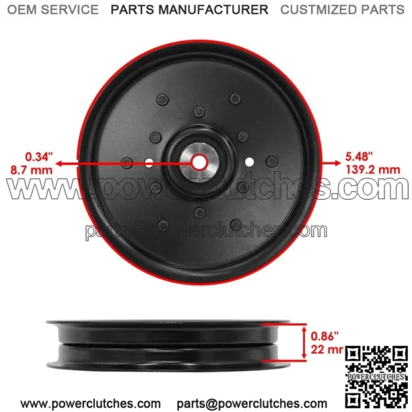 38297 Deck Pulley for Bobcat BZT2000 633400 ZTM225 ZTM227 BZT2190 - Image 2