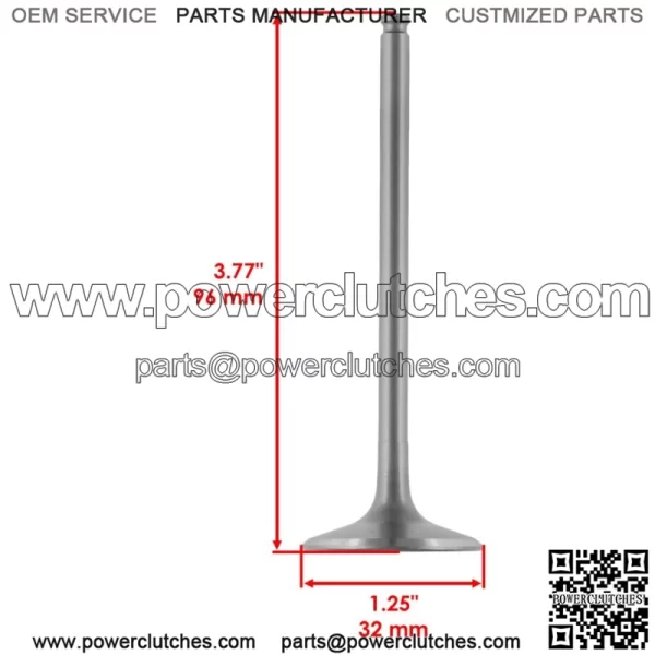 2x Intake and Exhaust Valves for Polaris Ranger 570 15-16 / Sportsman Forest 570 14 (for: Polaris Sportsman 570) - Image 2