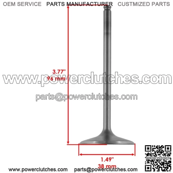 2x Intake and Exhaust Valves for Polaris Ranger 570 15-16 / Sportsman Forest 570 14 (for: Polaris Sportsman 570) - Image 3